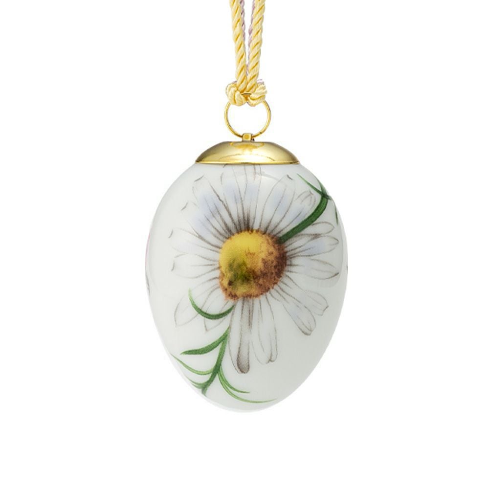 ロイヤルコペンハーゲン（Royal Copenhagen）スプリングコレクション 2026 イースターエッグ カモミールラージフラワー H6cm 1083068 ※画像の紐のお色は一例※