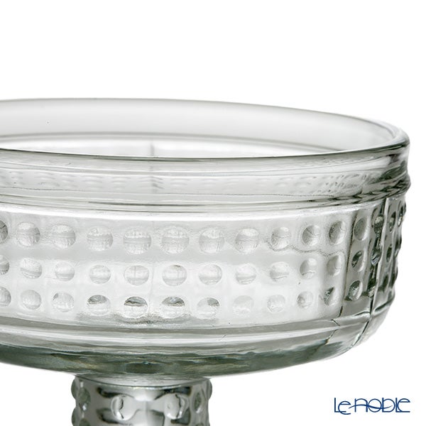 【1点限り】北欧ヴィンテージ リーヒマエンラシ（RIIHIMAEN LASI） バロッキ／Barokki 脚付きグラス クリア