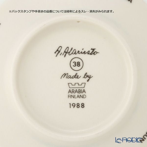 【1点限り】北欧ヴィンテージ アラビア（ARABIA） アンドレアス・アラリスト／A. Alariesto ウォールプレート No.38