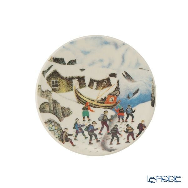 【1点限り】北欧ヴィンテージ アラビア（ARABIA） アンドレアス・アラリスト／A. Alariesto ウォールプレート No.8