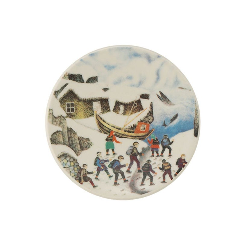 【1点限り】北欧ヴィンテージ アラビア（ARABIA） アンドレアス・アラリスト／A. Alariesto ウォールプレート No.8