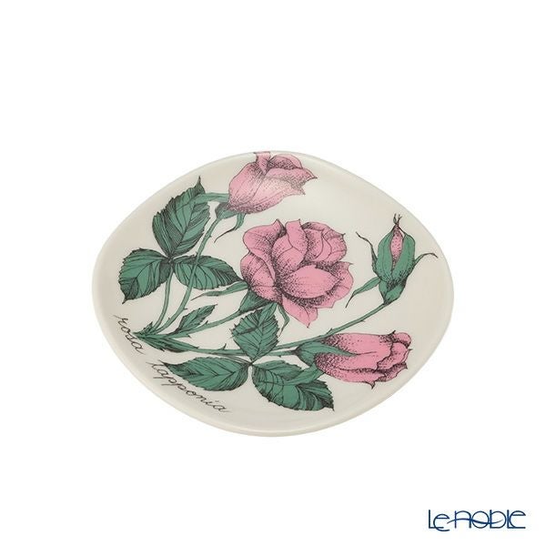 【1点限り】北欧ヴィンテージ アラビア（ARABIA） ボタニカ（ピンクローズ）／Botanica ウォールプレート