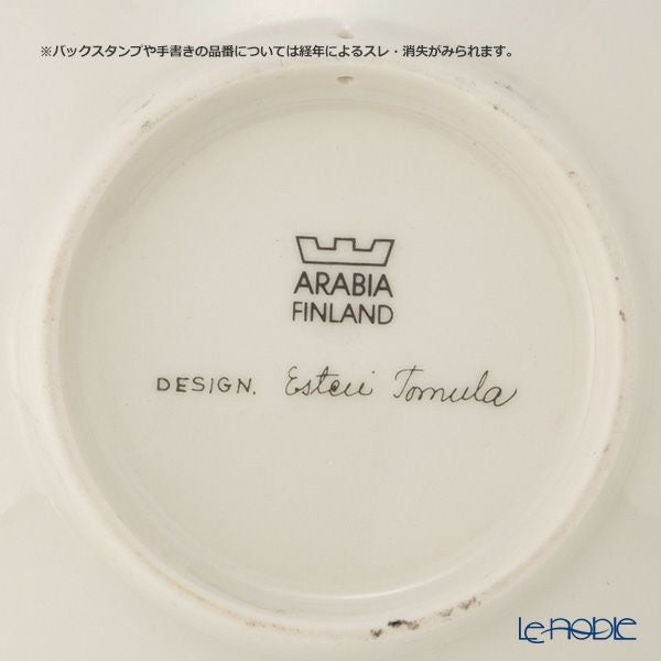 【1点限り】北欧ヴィンテージ アラビア（ARABIA） ボタニカ（ピンクローズ）／Botanica ウォールプレート