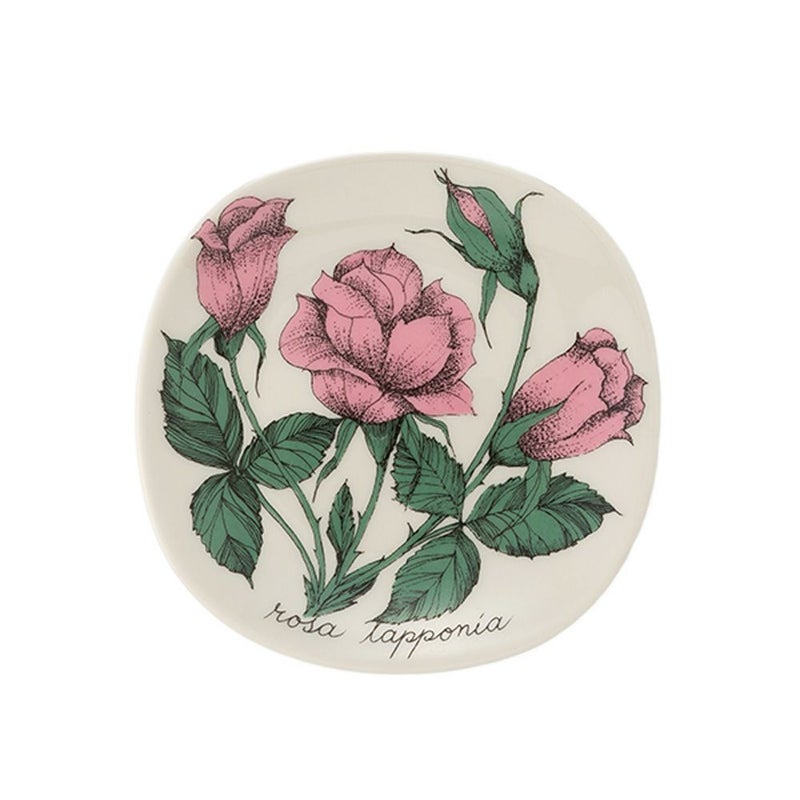 【1点限り】北欧ヴィンテージ アラビア（ARABIA） ボタニカ（ピンクローズ）／Botanica ウォールプレート