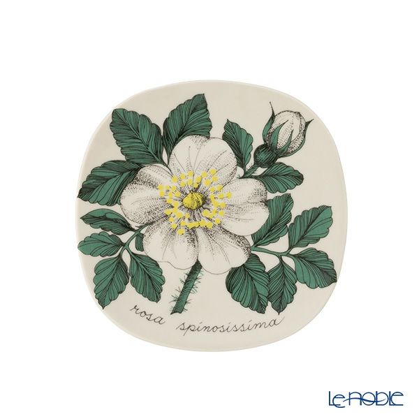 【1点限り】北欧ヴィンテージ アラビア（ARABIA） ボタニカ（ロサ スピノシシマ）／Botanica ウォールプレート