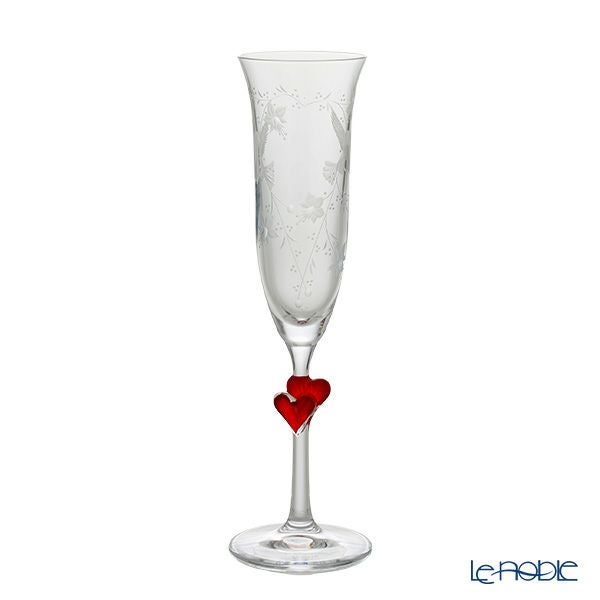 マイセン（Meissen） マイセンクリスタル ハート シャンパン 24.2cm（レッド）