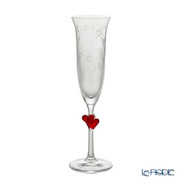 マイセン（Meissen） マイセンクリスタル ハート シャンパン 24.2cm（レッド）