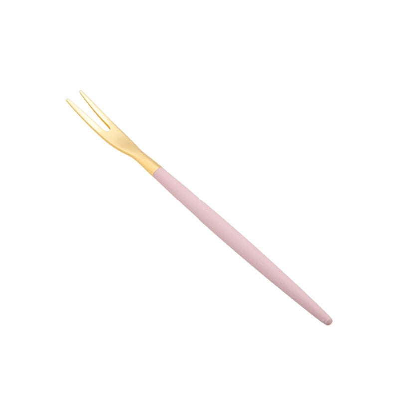 クチポール ゴア GOA ピンク／ゴールド フルーツフォーク 11.5cm マット仕上げ