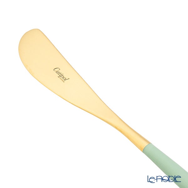クチポール ゴア GOA セラドン／ゴールド バタースプレッダー（バターナイフ） 17cm マット仕上げ