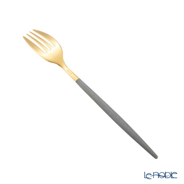 クチポール ミオ MIO グレー／ゴールド テーブルフォーク 21.5cm マット仕上げ