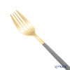 クチポール ミオ MIO グレー／ゴールド テーブルフォーク 21.5cm マット仕上げ