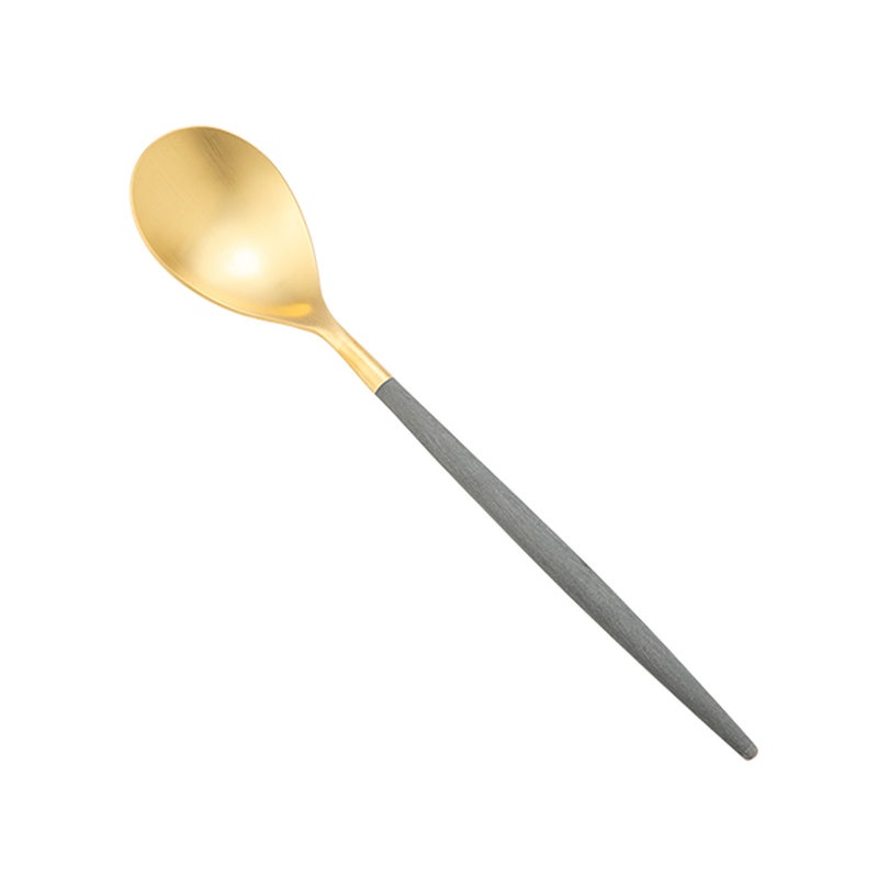 クチポール ミオ MIO グレー／ゴールド テーブルスプーン 21cm マット仕上げ