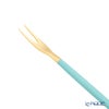 クチポール ゴア GOA ターコイズ／ゴールド フルーツフォーク 11.5cm マット仕上げ