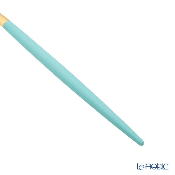 クチポール ゴア GOA ターコイズ／ゴールド フルーツフォーク 11.5cm マット仕上げ