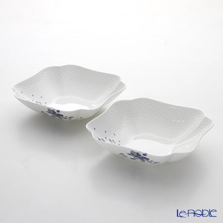 ウェッジウッド（Wedgwood） ストロベリーブルームインディゴ スクエアボウル 23×23cm ペア