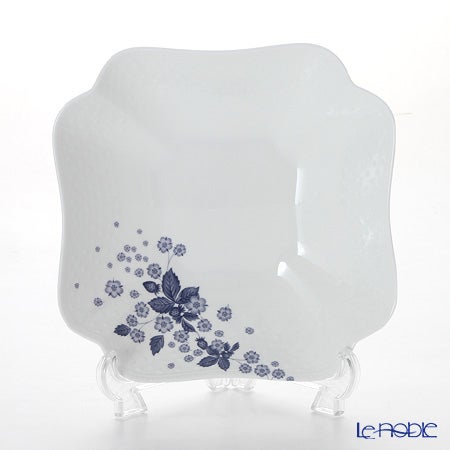 ウェッジウッド（Wedgwood） ストロベリーブルームインディゴ スクエアボウル 23×23cm ペア