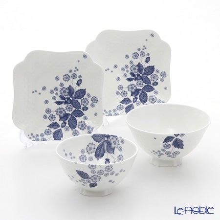 ウェッジウッド（Wedgwood） ストロベリーブルームインディゴ 夫婦茶碗