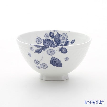 ウェッジウッド（Wedgwood） ストロベリーブルームインディゴ 夫婦茶碗＆スモールプレート 2枚 セット