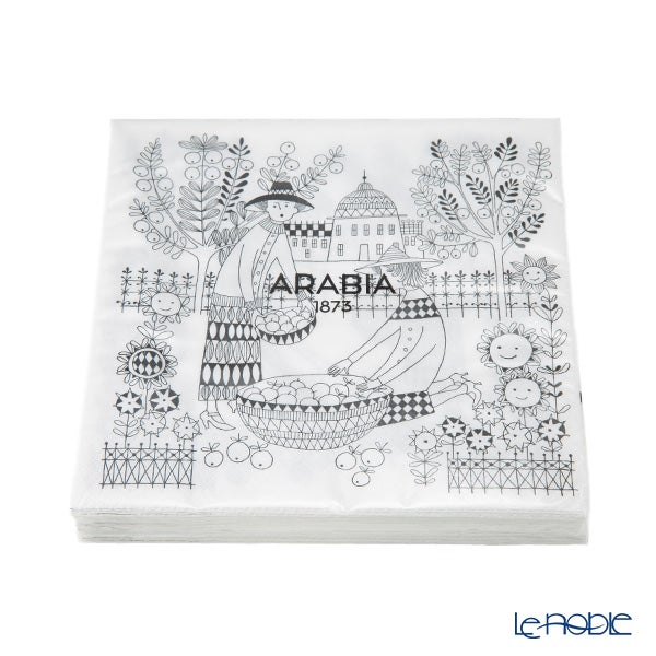 アラビア（ARABIA） エミリア ペーパーナプキン 33×33cm 20枚入り 1079324
