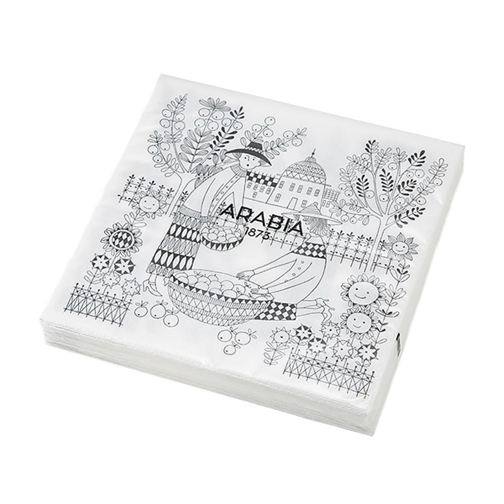 アラビア（ARABIA） エミリア ペーパーナプキン 33×33cm 20枚入り 1079324