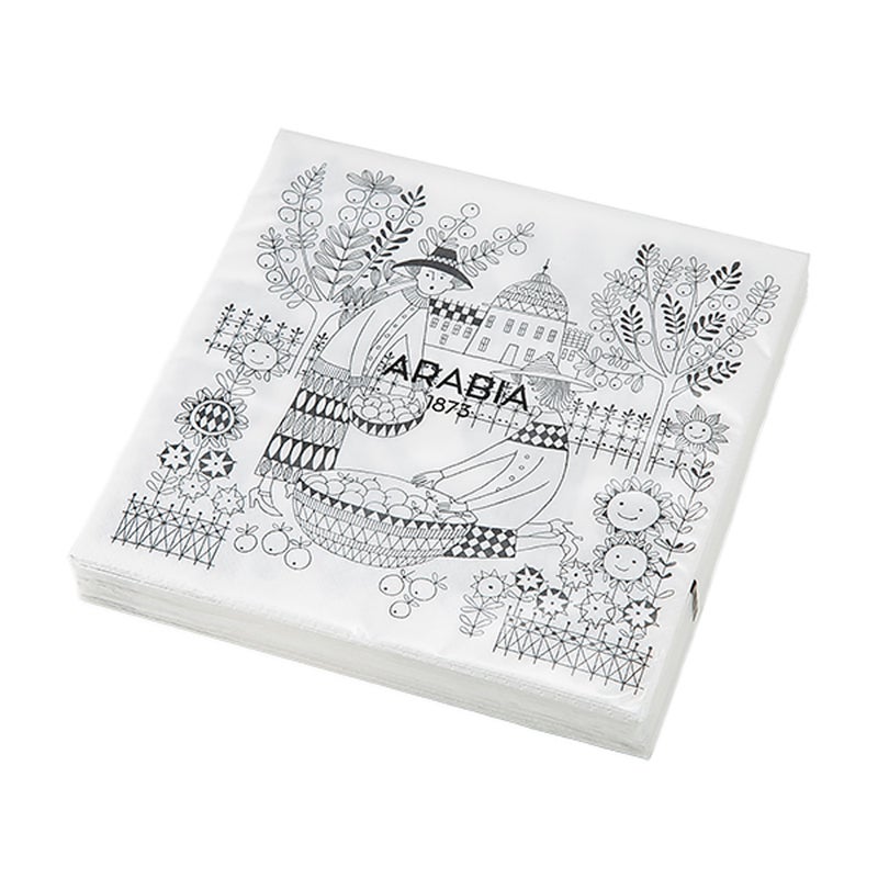 アラビア（ARABIA） エミリア ペーパーナプキン 33×33cm 20枚入り 1079324