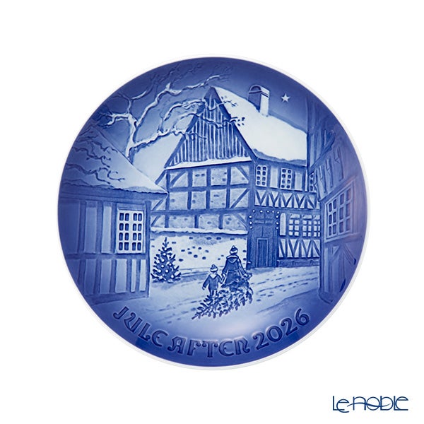 ビングオーグレンダール（Bing＆Grondahl） イヤープレート／クリスマスプレート 2026年／令和8年 「The Gamle By in Aarhus オーフスにある国立野外民俗博物館」18cm 1080364