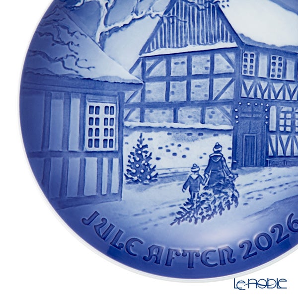 ビングオーグレンダール（Bing＆Grondahl） イヤープレート／クリスマスプレート 2026年／令和8年 「The Gamle By in Aarhus オーフスにある国立野外民俗博物館」18cm 1080364