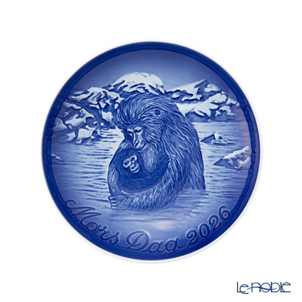 ビングオーグレンダール（Bing＆Grondahl） マザーズデイプレート 2026年／令和8年 「Japanese Snow Monkeys 雪のニホンザル」 15cm 1080365