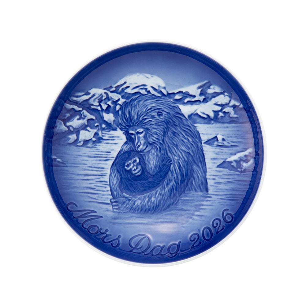 ビングオーグレンダール（Bing＆Grondahl） マザーズデイプレート 2026年／令和8年 「Japanese Snow Monkeys 雪のニホンザル」 15cm 1080365