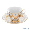 【メーカー取り寄せ商品】マイセン（Meissen） スキャタードフラワ― 金彩縁 B-Form コーヒーカップ＆ソーサー 200ml 010179／15582