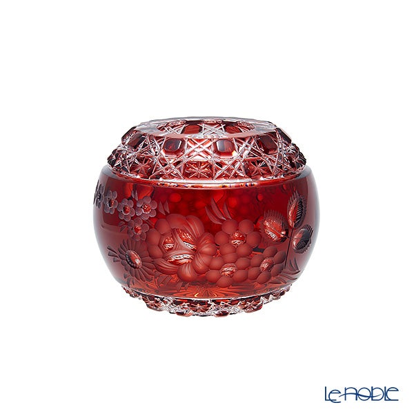 【メーカー取り寄せ商品】マイセン（Meissen） マイセンクリスタル マイセンフラワー 花瓶 レッド 11cm MFW／140／13R