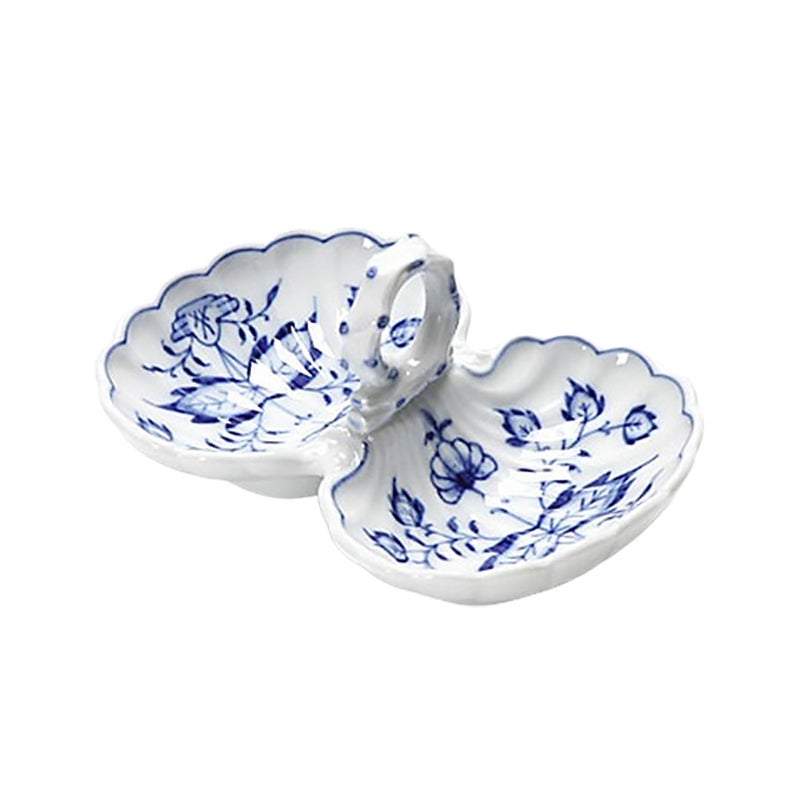 【メーカー取り寄せ商品】マイセン（Meissen） ブルーオニオン 800101／00204 薬味／レモン入れ H5cm／L11.5cm