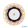 【メーカー取り寄せ商品】マイセン（Meissen） 宮廷の小花 紺金箔 プレート 19cm 011079／15501