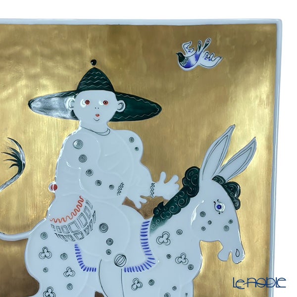【メーカー取り寄せ商品】マイセン（Meissen）陶板 サンチョパンサ 18×22cm 935084／9M330
