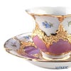 マイセン（Meissen）宮廷の小花 ピンク金箔 コーヒーカップ＆ソーサー B-Form 200ml 取手半金 01D079／15582
