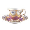 マイセン（Meissen）宮廷の小花 ピンク金箔 コーヒーカップ＆ソーサー B-Form 200ml 取手半金 01D079／15582