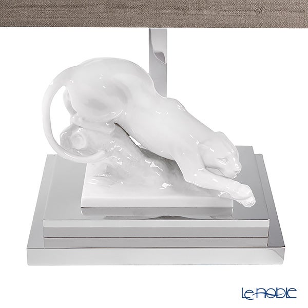 【メーカー取り寄せ商品】マイセン（Meissen）テーブルランプ パンサー コンセント式（日本仕様） 44cm 豹／ヒョウ 000000／78M16