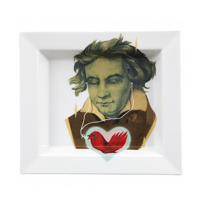【メーカー取り寄せ商品】マイセン（Meissen）ベートーベン ディッシュ 18×20cm 79A717／53274