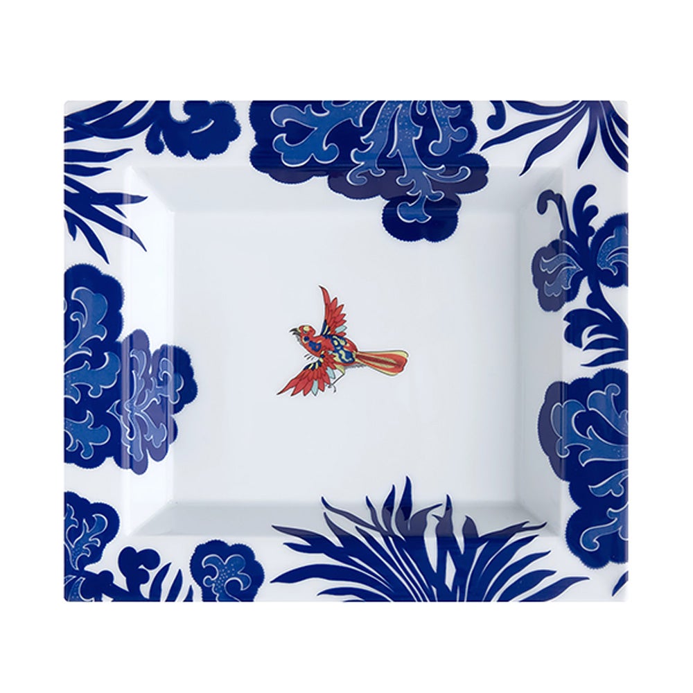 【メーカー取り寄せ商品】マイセン（Meissen）インドの鳥 ディッシュ 18×20cm 79A445／53274