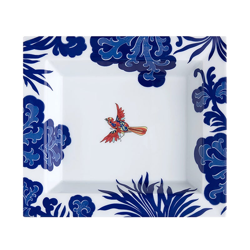 【メーカー取り寄せ商品】マイセン（Meissen）インドの鳥 ディッシュ 18×20cm 79A445／53274