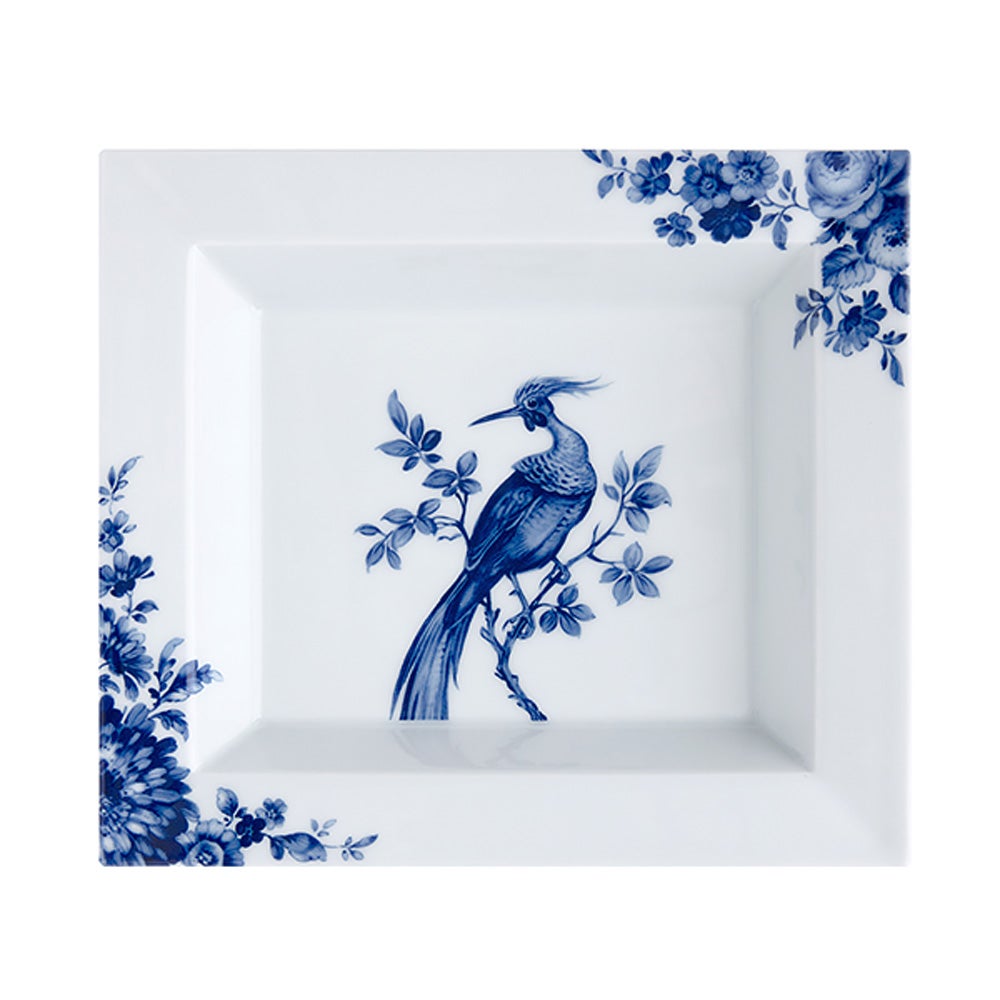 【メーカー取り寄せ商品】マイセン（Meissen）ブルーバード ディッシュ 18×20cm 79A460／53274