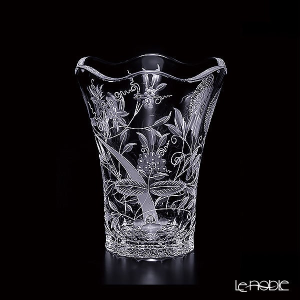 【メーカー取り寄せ商品】マイセン（Meissen） マイセンクリスタル ブルーオニオン 花瓶 18cm OAR／205／18