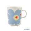 マリメッコ（marimekko） Unikko ウニッコ／けしの花 マグカップ 250ml ホワイト×ベージュ×ライトブルー ペアセット 色違い 075463-168／26SS