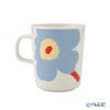 マリメッコ（marimekko） Unikko ウニッコ／けしの花 マグカップ 250ml ホワイト×ベージュ×ライトブルー ペアセット 色違い 075463-168／26SS