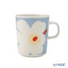 マリメッコ（marimekko） Unikko ウニッコ／けしの花 マグカップ 250ml ホワイト×ベージュ×ライトブルー ペアセット 色違い 075463-168／26SS