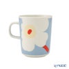 マリメッコ（marimekko） Unikko ウニッコ／けしの花 マグカップ 250ml ホワイト×ベージュ×ライトブルー ペアセット 色違い 075463-168／26SS