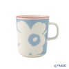 マリメッコ（marimekko） Unikko ウニッコ／けしの花 マグカップ 250ml ホワイト×ライトブルー×オレンジ 075411-153／26SS