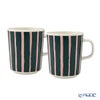 マリメッコ（marimekko） Piccolo ピッコロ／擬音語 マグカップ 250ml ダークグリーン×ピンク ペア 075392-136／26ss