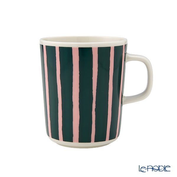 マリメッコ（marimekko） Piccolo ピッコロ／擬音語 マグカップ 250ml ダークグリーン×ピンク ペア 075392-136／26ss