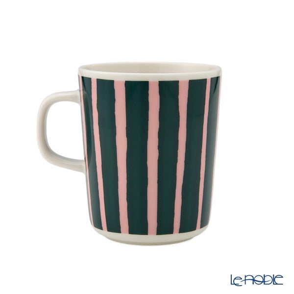 マリメッコ（marimekko） Piccolo ピッコロ／擬音語 マグカップ 250ml ダークグリーン×ピンク ペア 075392-136／26ss